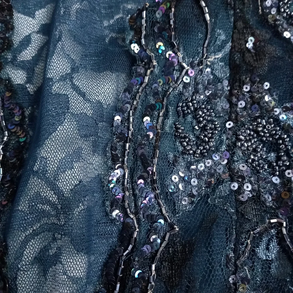 Anyhea Crawford vintage lace shirt jacket 16 - Picture 5 of 11